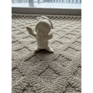 Skating Christmas Girl Ceramic Bisque U Paint Or‎ Just For Decoration